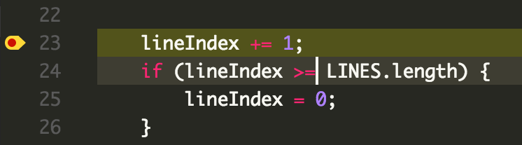 Image of VS Code line 24 to fix